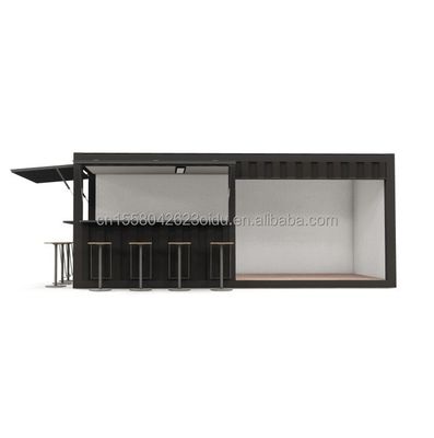 Casa prefabbricata in acciaio distaccabile, di design moderno, trasportabile, per piccoli bar e caffè