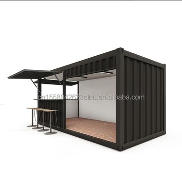 Casa prefabbricata in acciaio distaccabile, di design moderno, trasportabile, per piccoli bar e caffè