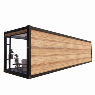 Hotel 40ft Garden Mobile House Studio in legno Flat Container Casa da caffè con modello 3D e disegni CAD al Garden Hotel