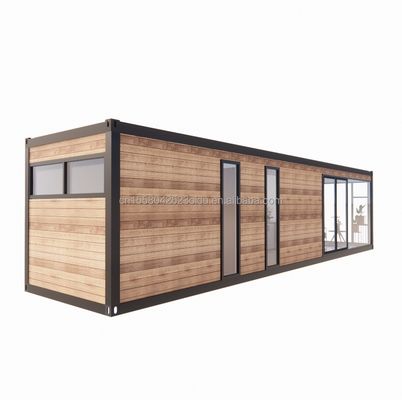 Hotel 40ft Garden Mobile House Studio in legno Flat Container Casa da caffè con modello 3D e disegni CAD al Garden Hotel