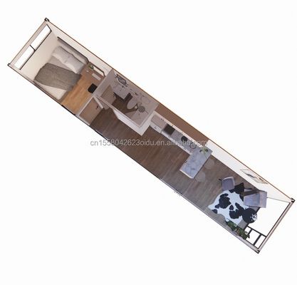 Hotel 40ft Garden Mobile House Studio in legno Flat Container Casa da caffè con modello 3D e disegni CAD al Garden Hotel
