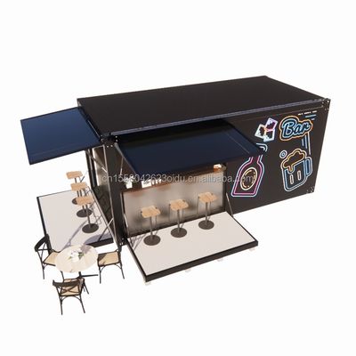 Moderno 20 FT 40 FT Prefabbricato Home Container Legno Prefabbricato Outdoor Ristorante Coffee Bar per colore personalizzato