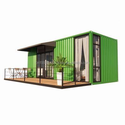 Contenitore in legno da 20 piedi ufficio struttura in acciaio telaio saldato imballaggio piatto casa contenitore casa giardino