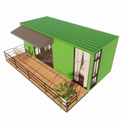 Contenitore in legno da 20 piedi ufficio struttura in acciaio telaio saldato imballaggio piatto casa contenitore casa giardino