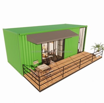 Contenitore in legno da 20 piedi ufficio struttura in acciaio telaio saldato imballaggio piatto casa contenitore casa giardino