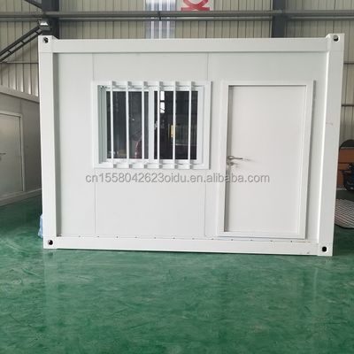 Mini Home Outdoor 10ft Prefabbricato Casella di guardia in acciaio Contenitore Casa di guardia con 50/75/100mm Wave Sandwich Panel Parete