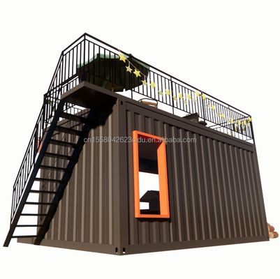 Stile di design moderno 10 ft 20 ft Mobile Bar Casa prefabbricata Container Store Outdoor Steel Sandwich Panel Coffee Shop