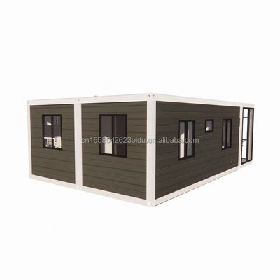 Struttura in acciaio Cornice saldata EU Luxury 20FT Combinazione Contenitore di imballaggio piatto 2 camere da letto Famiglia residenziale Casa mobile