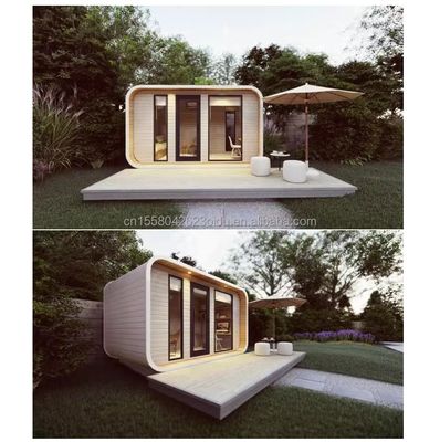 EU Cabine di legno da giardino Parete 75mm pannello sandwich ondulato Case montate a colori personalizzati per i produttori di home studio
