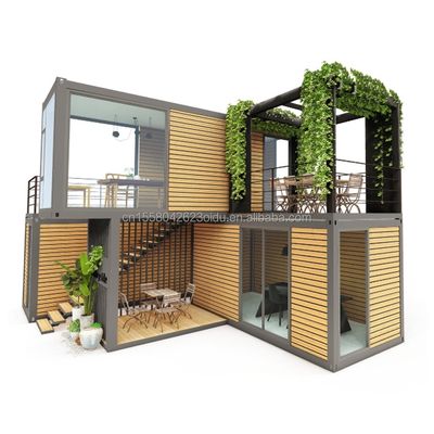 Container distaccabile 20ft Luxury Modular Prefabricated Container House per il design di hotel moderno e contenitore di lusso pieghevole