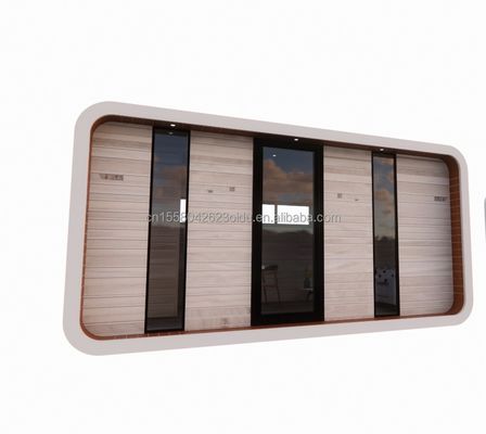 EU Cabine di legno da giardino Parete 75mm pannello sandwich ondulato Case montate a colori personalizzati per i produttori di home studio