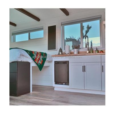 Tubi quadrati in acciaio galvanizzato standard australiano di design cinese 20ft casa giardino prefabbricata con una camera da letto e un bagno