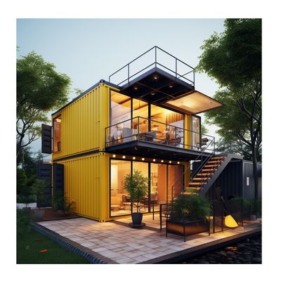 Famiglia Negozio di struttura in acciaio 20ft/40ft UE Luxury Modern Design Casa prefabbricata con cucina bagno Una camera da letto