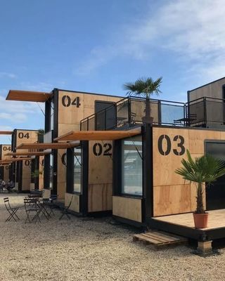 Casa di contenitori commerciale pieghevole/estensibile/distaccabile Ristorante/negozio di abbigliamento con moderno design a due piani