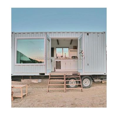 Tubi quadrati in acciaio galvanizzato standard australiano di design cinese 20ft casa giardino prefabbricata con una camera da letto e un bagno