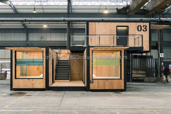 Casa di contenitori commerciale pieghevole/estensibile/distaccabile Ristorante/negozio di abbigliamento con moderno design a due piani