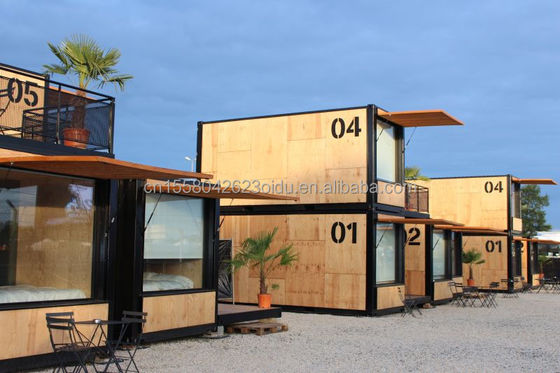 Casa di contenitori commerciale pieghevole/estensibile/distaccabile Ristorante/negozio di abbigliamento con moderno design a due piani
