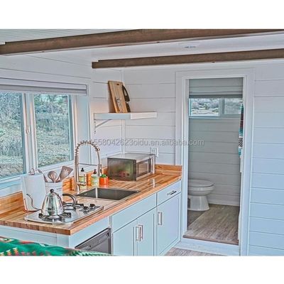 Tubi quadrati in acciaio galvanizzato standard australiano di design cinese 20ft casa giardino prefabbricata con una camera da letto e un bagno