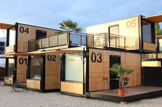 Casa di contenitori commerciale pieghevole/estensibile/distaccabile Ristorante/negozio di abbigliamento con moderno design a due piani