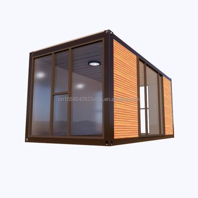 Tubi quadrati in acciaio galvanizzato Case contenitori per parco Barbecue Negozio ufficio Mobile Assemblea portatile Bar da caffè Casa di legno