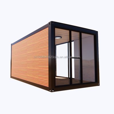 Tubi quadrati in acciaio galvanizzato Case contenitori per parco Barbecue Negozio ufficio Mobile Assemblea portatile Bar da caffè Casa di legno