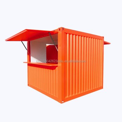 Moderno design pannello sandwich contenitore a confezione piatta trasporto mobile modulare casa ondulata per caffè o bar contenitore