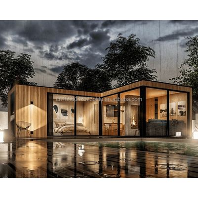 Casa di contenitori prefabbricata standard UE da 20 piedi con piegatura in acciaio galvanizzato da 180 g Camera triangolare in telaio in acciaio