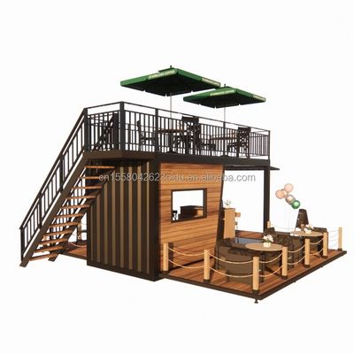Caselle di contenitori prefabbricate con finestre in lega di alluminio per negozi e negozi a prezzi accessibili