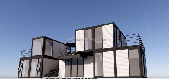 Case in contenitori in legno per ufficio all'aperto o per la famiglia Customized Modern Design Prefabbricate Bar Modular Steel Homes