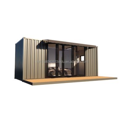 Residenziale modulare rimorchio prefabbricato con 50/75/100mm Wave Sandwich Panel Pareti 20ft stile di design moderno