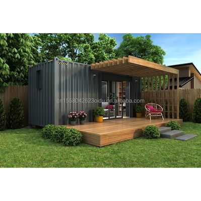 Container di parete espandibile 50/75/100mm Wave Sandwich Panel per all'aperto 20ft e 40ft Prefab Portable Shipping Container Home