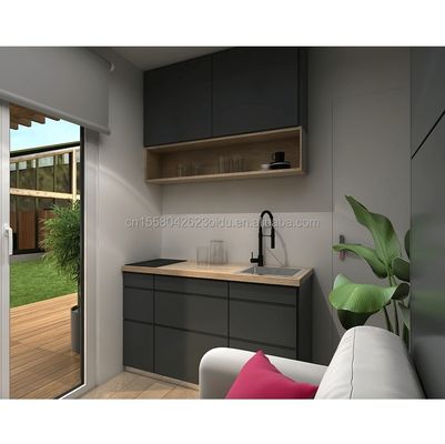 Container di parete espandibile 50/75/100mm Wave Sandwich Panel per all'aperto 20ft e 40ft Prefab Portable Shipping Container Home