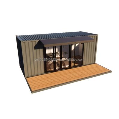 Residenziale modulare rimorchio prefabbricato con 50/75/100mm Wave Sandwich Panel Pareti 20ft stile di design moderno