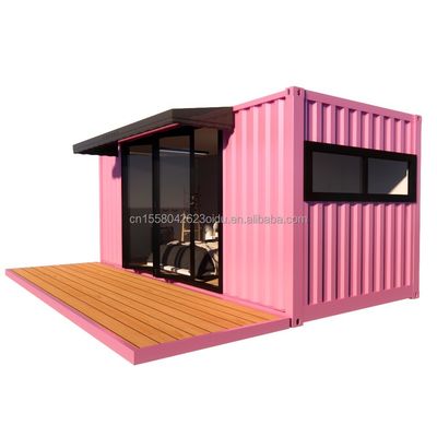 Residenziale modulare rimorchio prefabbricato con 50/75/100mm Wave Sandwich Panel Pareti 20ft stile di design moderno