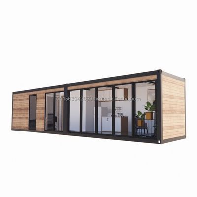 Prefabbricati in legno Luxury Tiny Living Portable Prefab Container Case con camera da letto Bagno Cucina Soggiorno