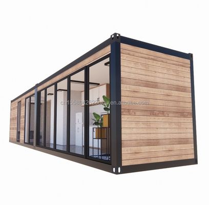 Prefabbricati in legno Luxury Tiny Living Portable Prefab Container Case con camera da letto Bagno Cucina Soggiorno