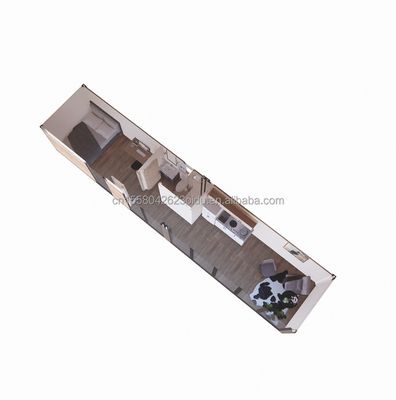 Prefabbricati in legno Luxury Tiny Living Portable Prefab Container Case con camera da letto Bagno Cucina Soggiorno