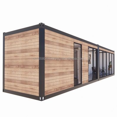 Prefabbricati in legno Luxury Tiny Living Portable Prefab Container Case con camera da letto Bagno Cucina Soggiorno
