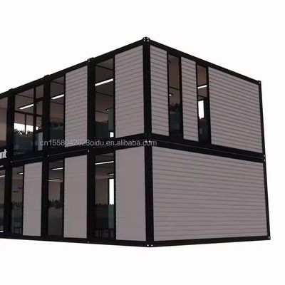 Sito di costruzione all'aperto Edificio per uffici prefabbricato di design moderno con piegatura in acciaio galvanizzato 180g