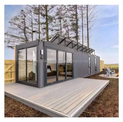 Prefabbricato Moderno Luxury Shipping Container House Villa 40ft 1 camera da letto 1 cucina 1 bagno 1 soggiorno per negozio