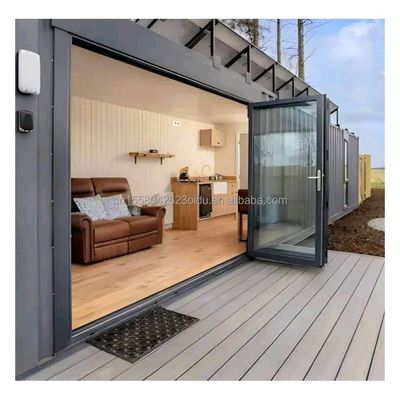 Prefabbricato Moderno Luxury Shipping Container House Villa 40ft 1 camera da letto 1 cucina 1 bagno 1 soggiorno per negozio