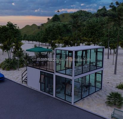 Sito di costruzione all'aperto Edificio per uffici prefabbricato di design moderno con piegatura in acciaio galvanizzato 180g