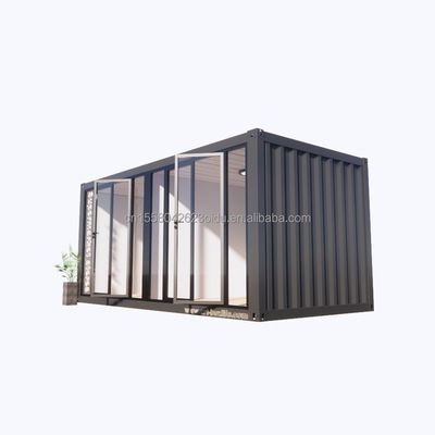 Finestre in lega di alluminio e pannello sandwich a onde da 50/75/100 mm 20 piedi contenitore prefabbricato negozio di abbigliamento contenitore chiosco negozio mobile