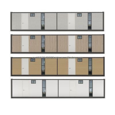 Hotel 40 piedi 2 camere da letto Living Container House Color personalizzato Prefabbricato Prefabbricato Modulare Piccolo Trasportabile Spedizione Case portatili