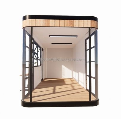 Tubi quadrati in acciaio galvanizzato Struttura 20ft Contenitore Bar da caffè Mobile Sunlight House Bar all'aperto con colore personalizzato