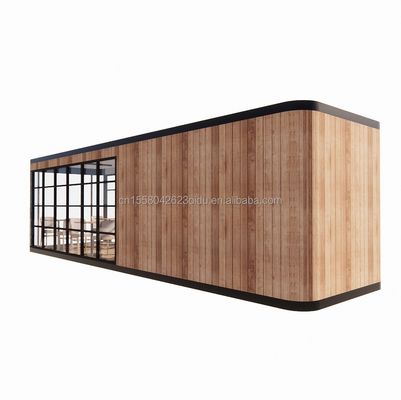 Hotel e Parco UE Container Coffee Bar Mobile Struttura in acciaio in legno Sunlight House Bar all'aperto