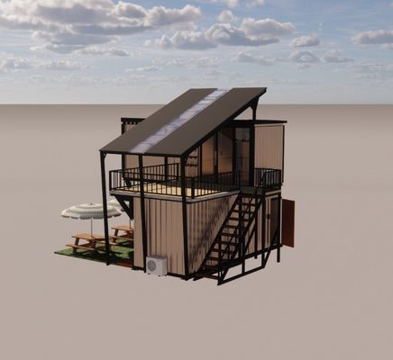 Acciaio galvanizzato piegatore 180g Disegno del telaio struttura in acciaio villa modulare per contenitori di lusso case prefabbricate