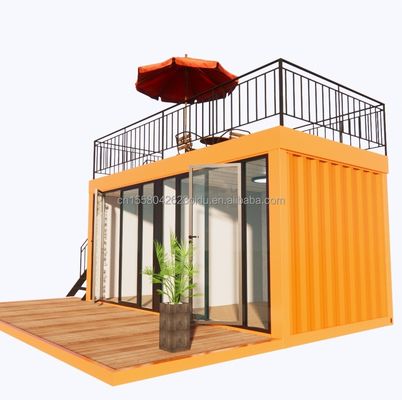Vende direttamente assemblaggio rapido struttura in acciaio prefabbricata casa mobile per la casa contenitore da caffetteria in 20 piedi o 40 piedi