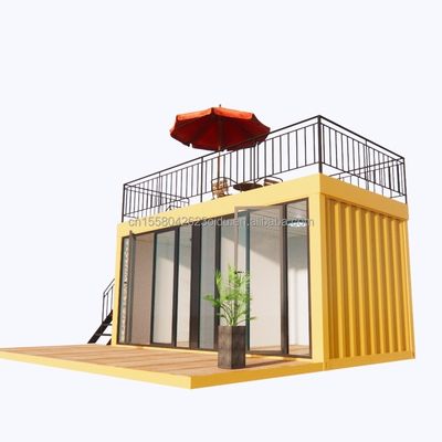 Vende direttamente assemblaggio rapido struttura in acciaio prefabbricata casa mobile per la casa contenitore da caffetteria in 20 piedi o 40 piedi