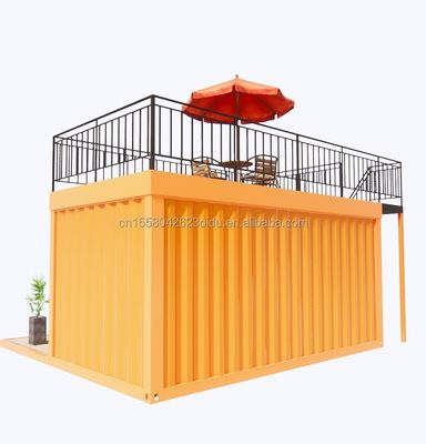 Vende direttamente assemblaggio rapido struttura in acciaio prefabbricata casa mobile per la casa contenitore da caffetteria in 20 piedi o 40 piedi
